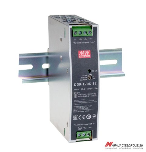DCDC MENIČ NA DIN DDR-120D-24 (67,2~154 NA 24V)