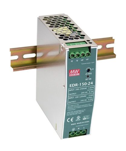 EDR-150-24 napájací zdroj na DIN lištu 156W / 24V 