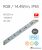 LED pás HQS-5050-60LED 14,4W / 24V / RGB / IP65