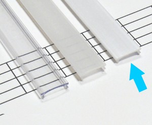 Kryt PVC pre profily typu COSMO - mliečny