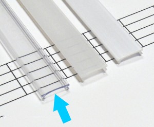 Kryt PVC pre profily typu X, MICRO - číry