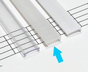Kryt PVC pre profily typu X, MICRO - polomliečny