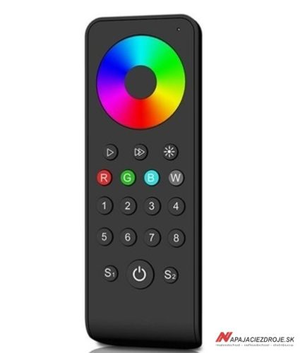 Ovládač RF 8-zónový PRO-RS8 (RGB/RGBW)