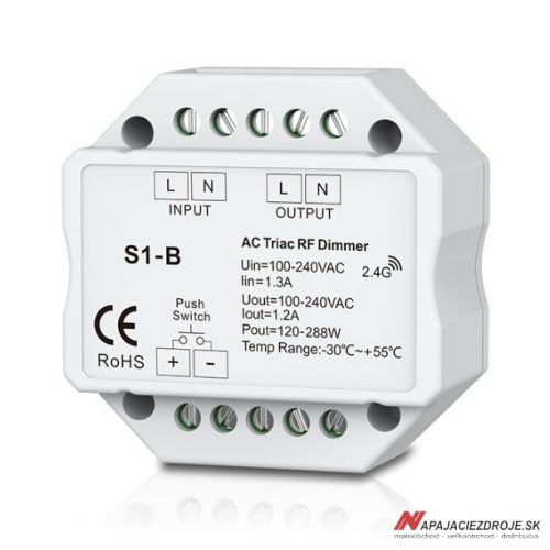 Prijímač RF 230V PRO-S1B (max. 288W)