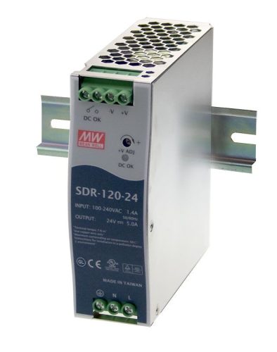 SDR-120-12 napájací zdroj na DIN lištu 120W / 12V 