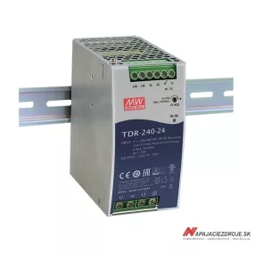 TDR-240-24 trojfázový zdroj na DIN lištu 240W / 24V 