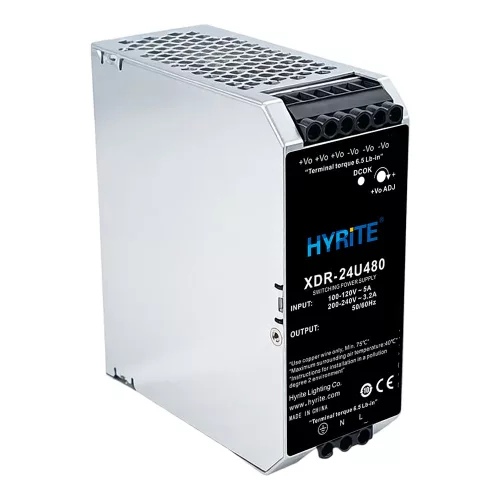 HYRITE XDR-24U480R napájací zdroj na DIN lištu 480W / 24V, možnosť PARALEL zap.