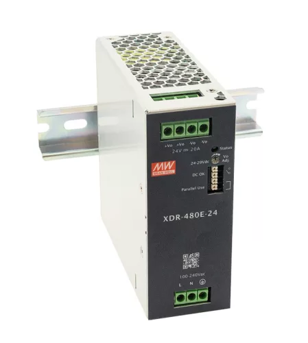 XDR-480E-24 napájací zdroj na DIN lištu 480W / 24V 